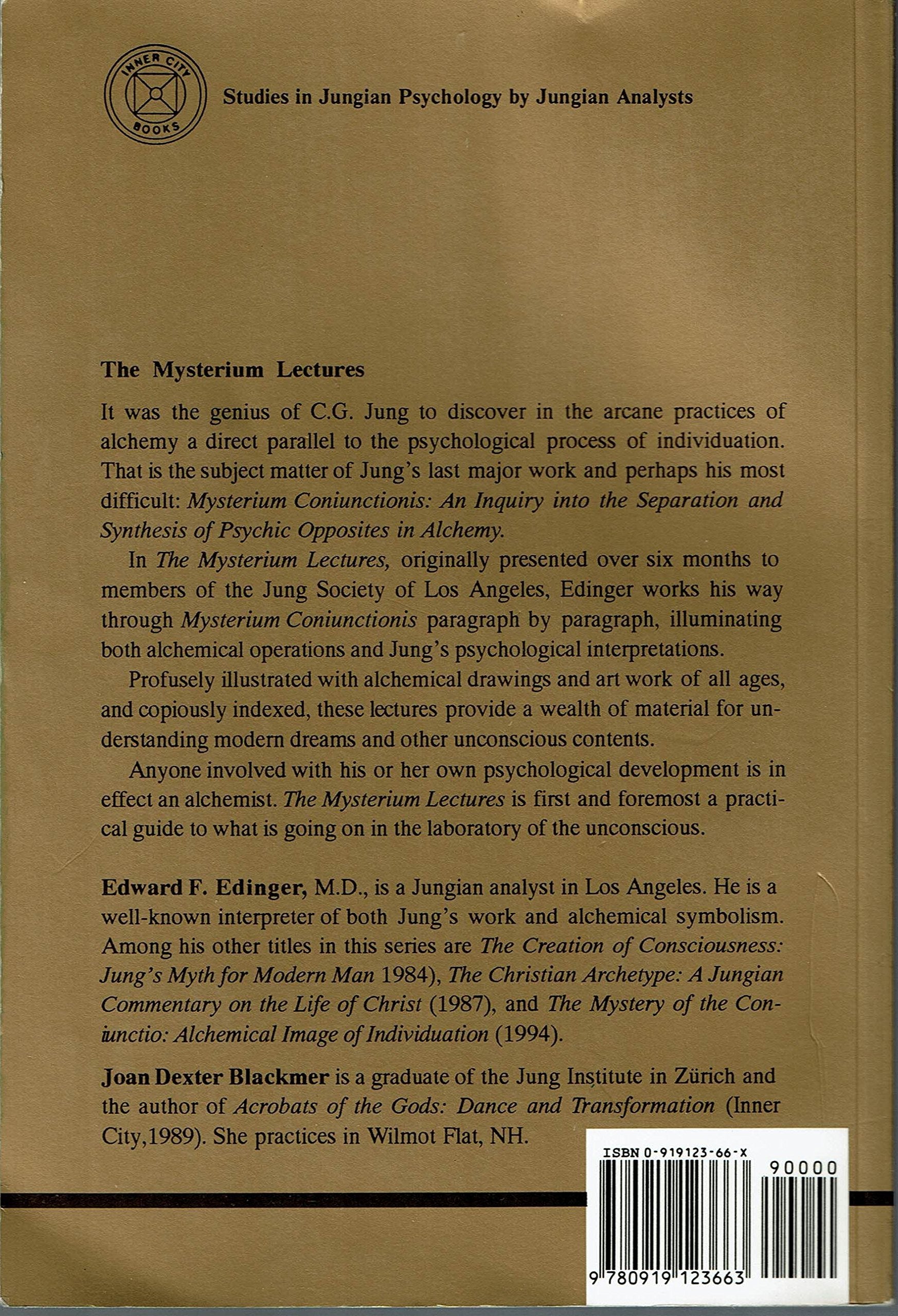 The Mysterium Lectures (STUDIES IN JUNGIAN PSYCHOLOGY BY JUNGIAN ANALYSTS)