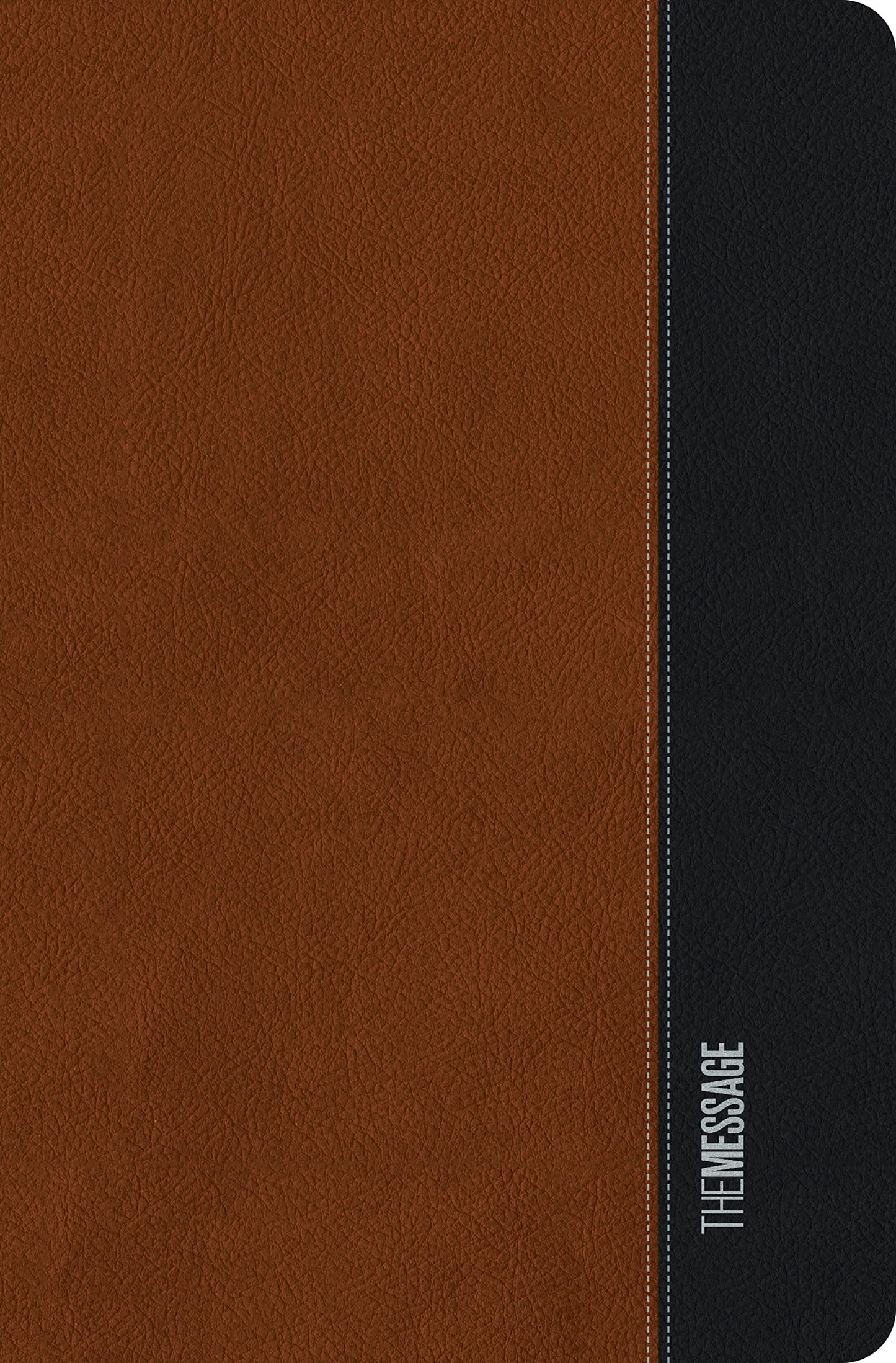 The Message Deluxe Gift Bible, Large Print (Leather-Look, Saddle Tan/Black): The Bible in Contemporary Language