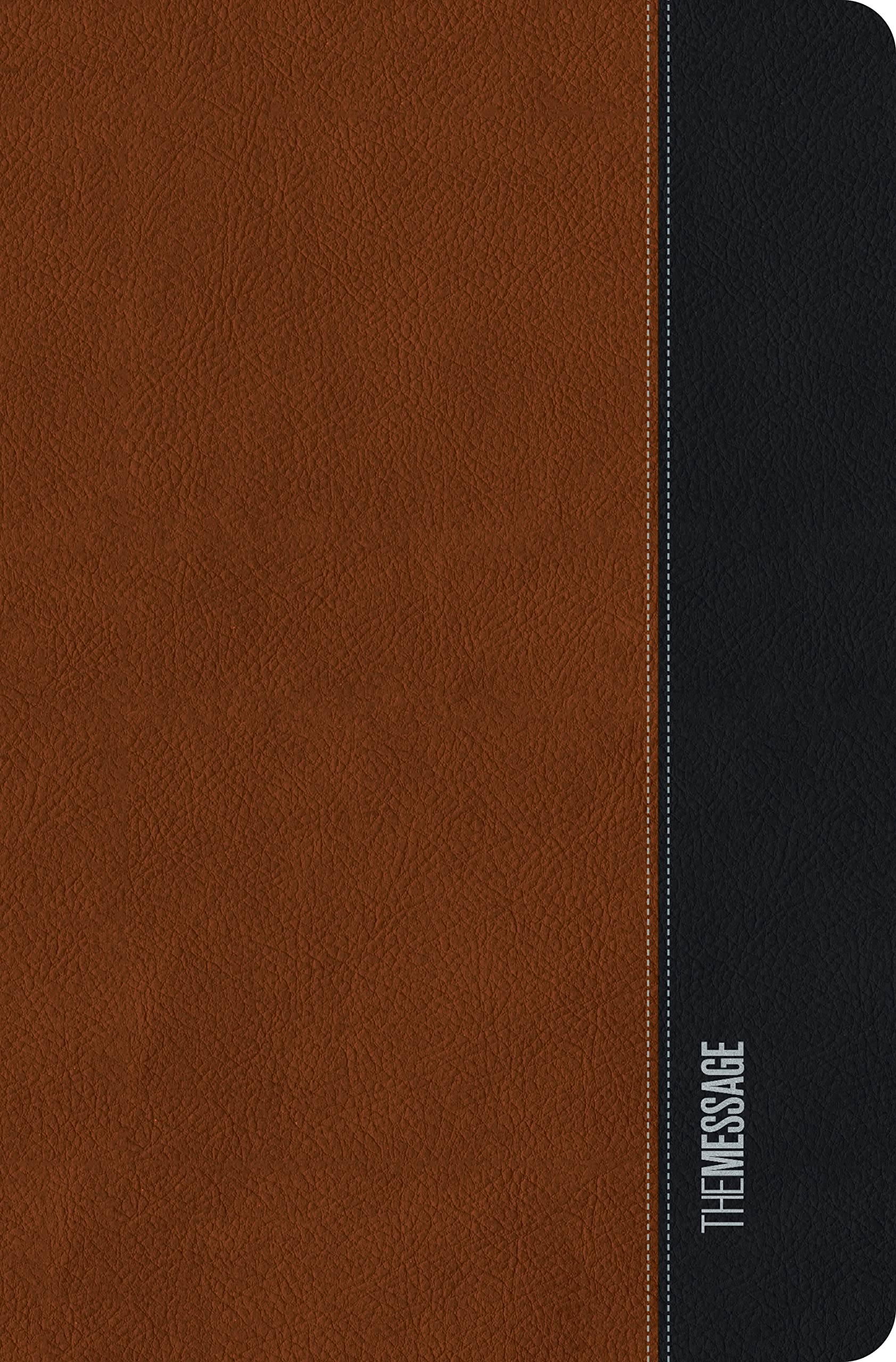 The Message Deluxe Gift Bible, Large Print (Leather-Look, Saddle Tan/Black): The Bible in Contemporary Language