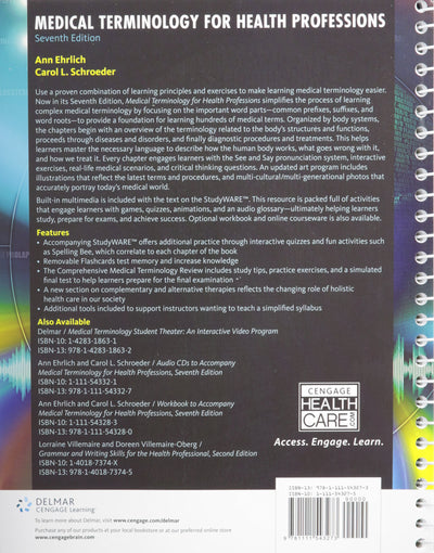 Medical Terminology for Health Professions (with Studyware CD-ROM)