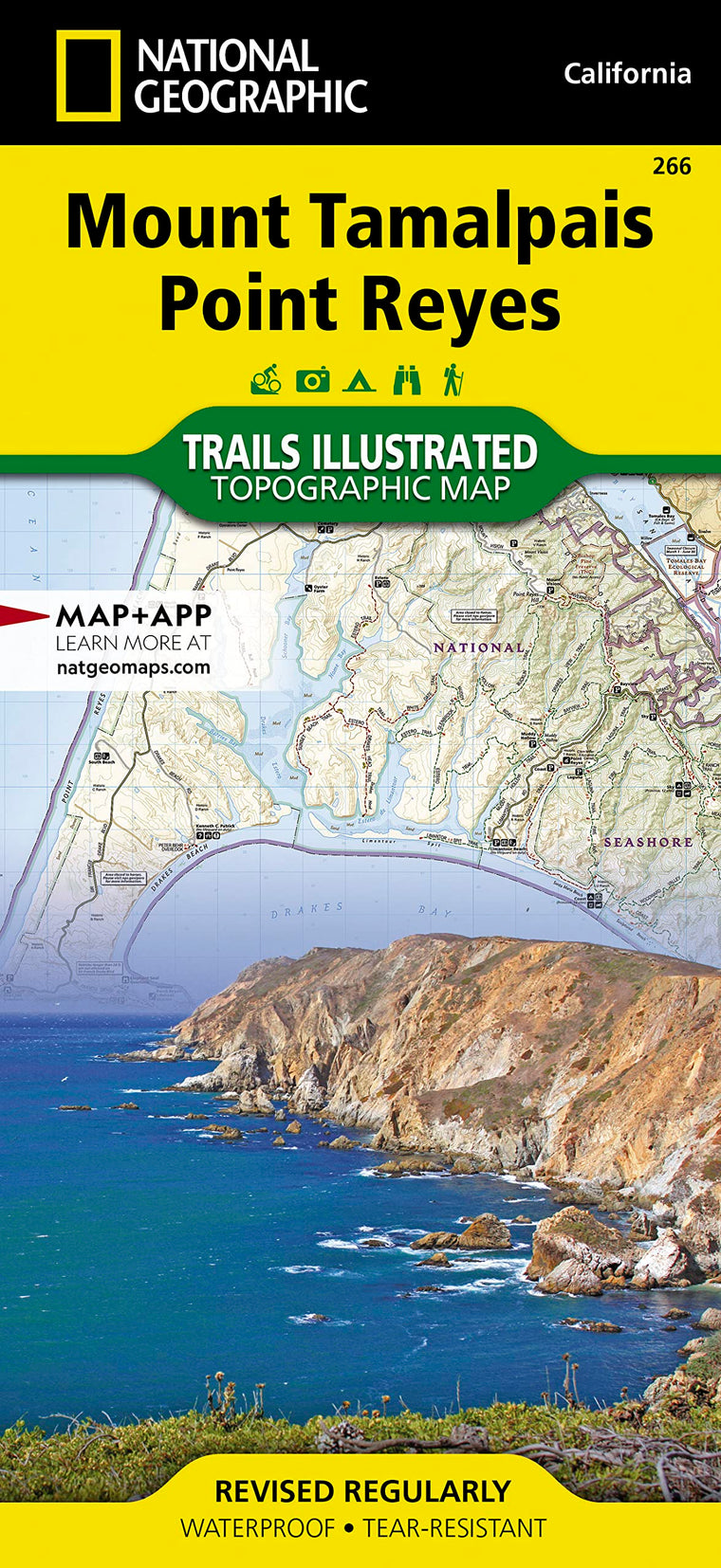 Mount Tamalpais, Point Reyes Map (National Geographic Trails Illustrated Map, 266)