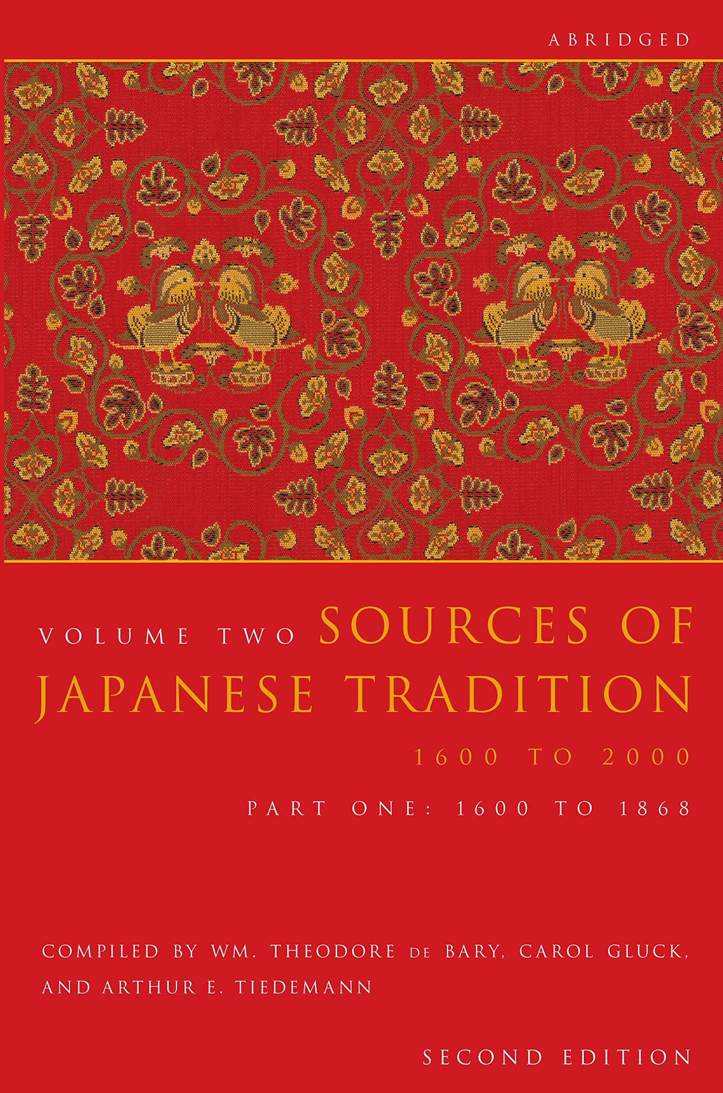 Sources of Japanese Tradition, Volume 2 Part 1 1600 To 1868