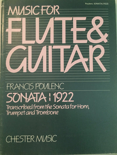 Poulenc: Sonata For Flute And Guitar