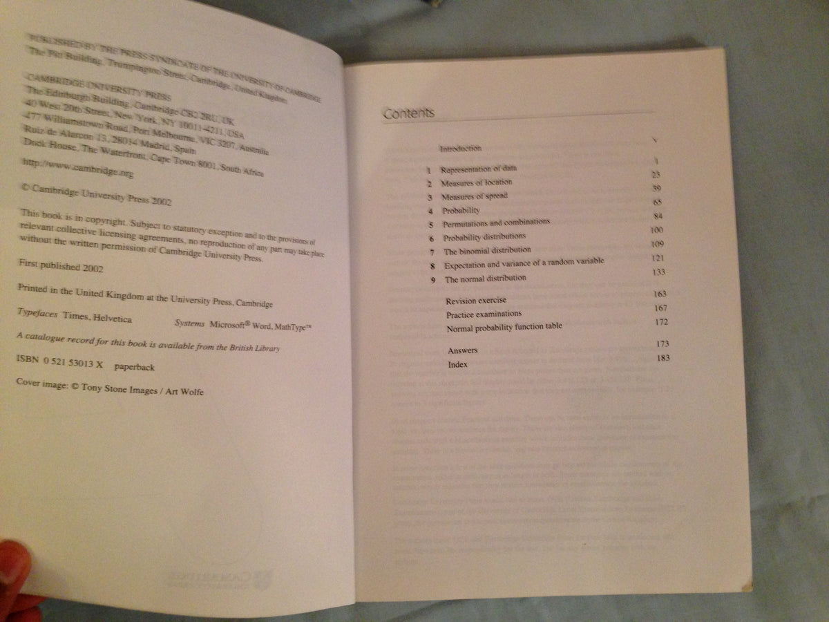 Statistics 1 (International)