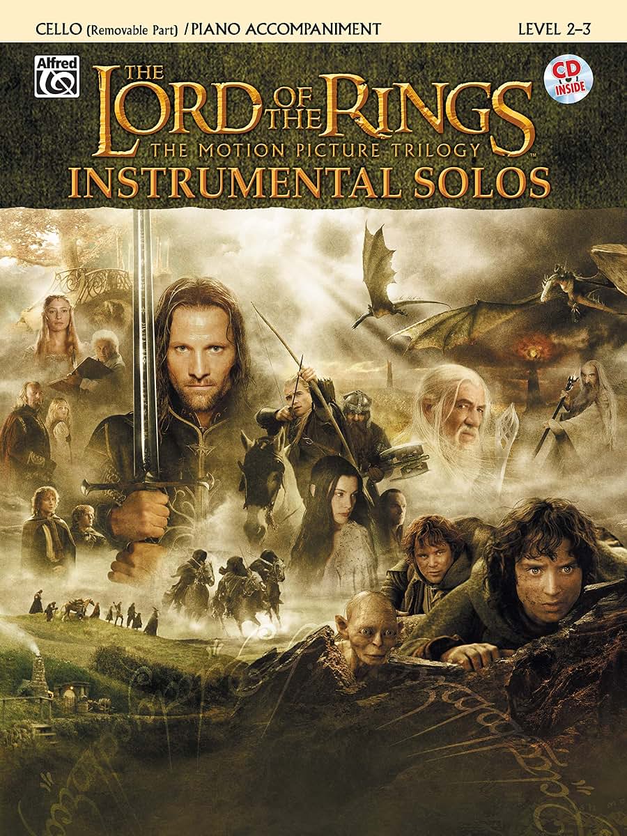 The Lord of the Rings Instrumental Solos for Strings: Cello (with Piano Acc.), Book & CD (Pop Instrumental Solo Series)