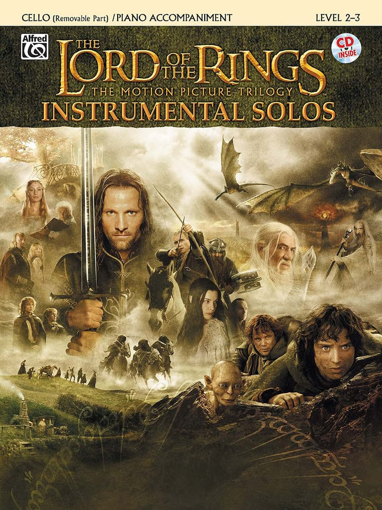 The Lord of the Rings Instrumental Solos for Strings: Cello (with Piano Acc.), Book & CD (Pop Instrumental Solo Series)