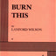 Burn This - Acting Edition