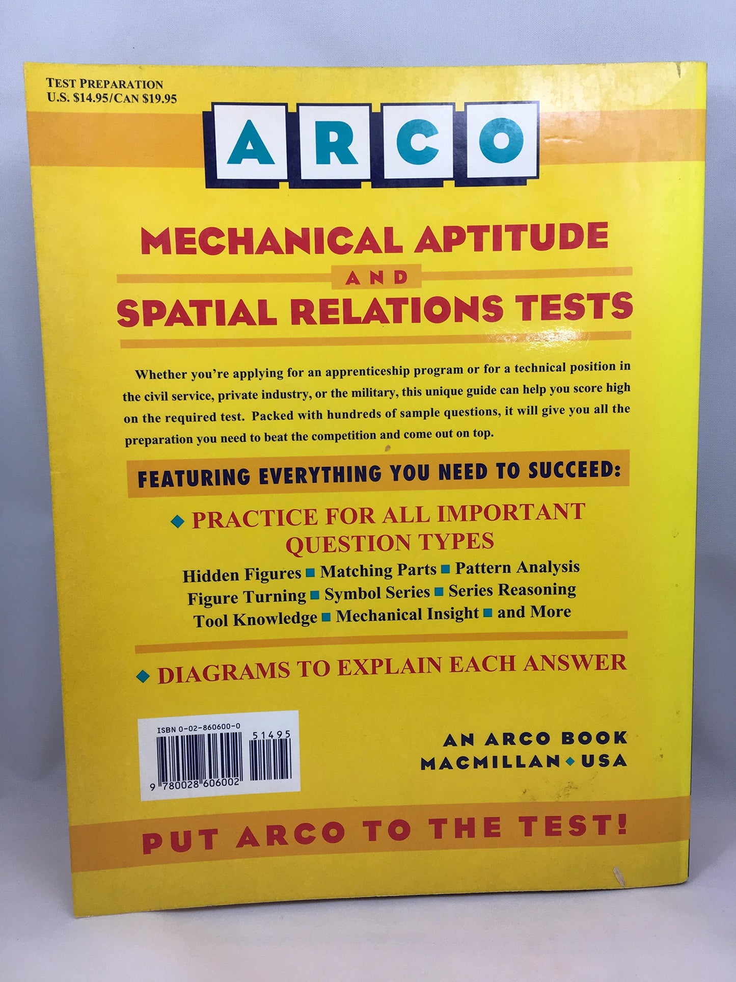 Mechanical Aptitude and Spatial Relations Tests (Arco Aptitude Test Preparation)