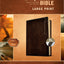 Every Mans Bible NIV, Large Print, Deluxe Explorer Edition (LeatherLike, Rustic Brown, Indexed)