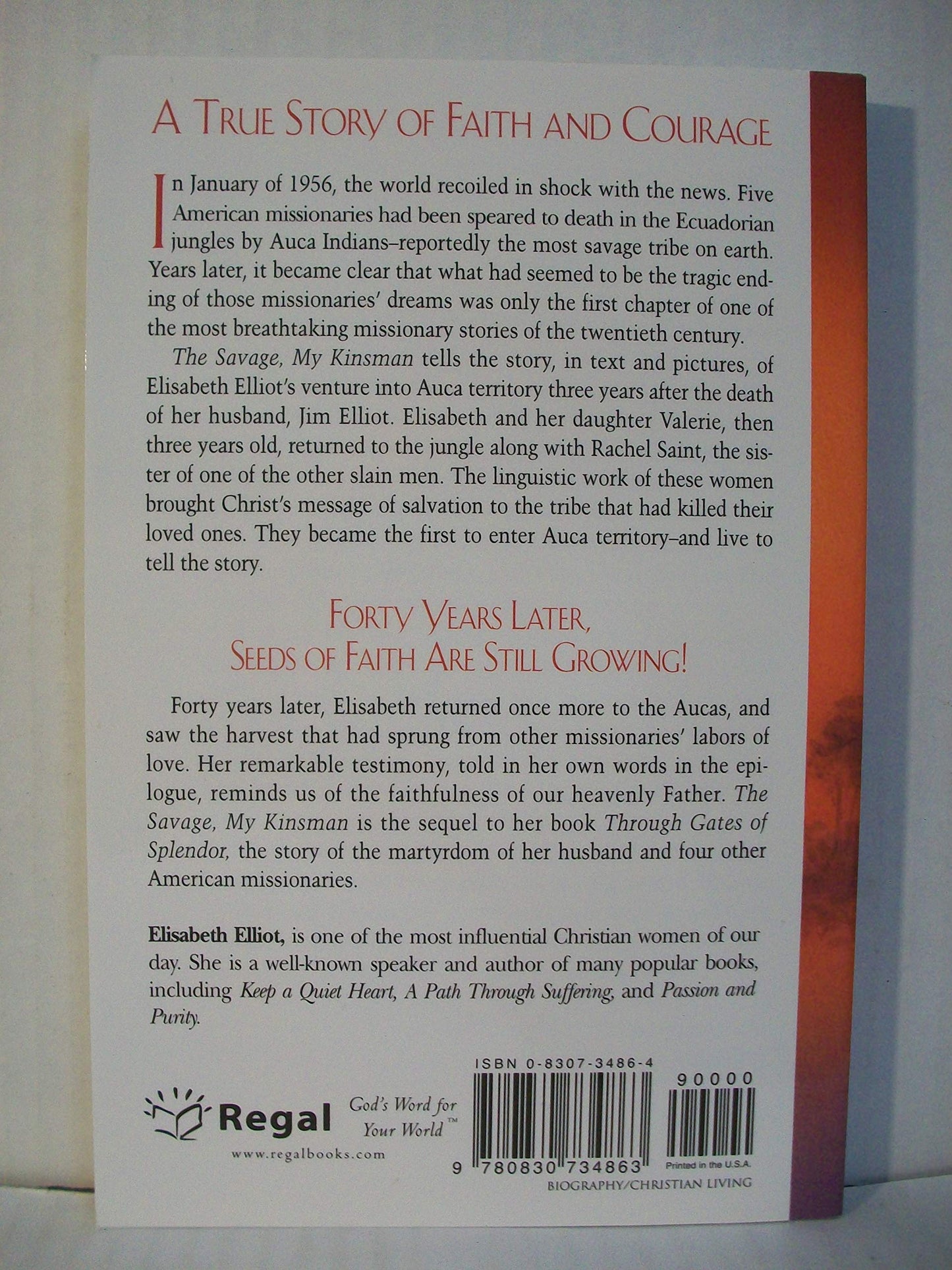 The Savage My Kinsman by Elliot, Elisabeth