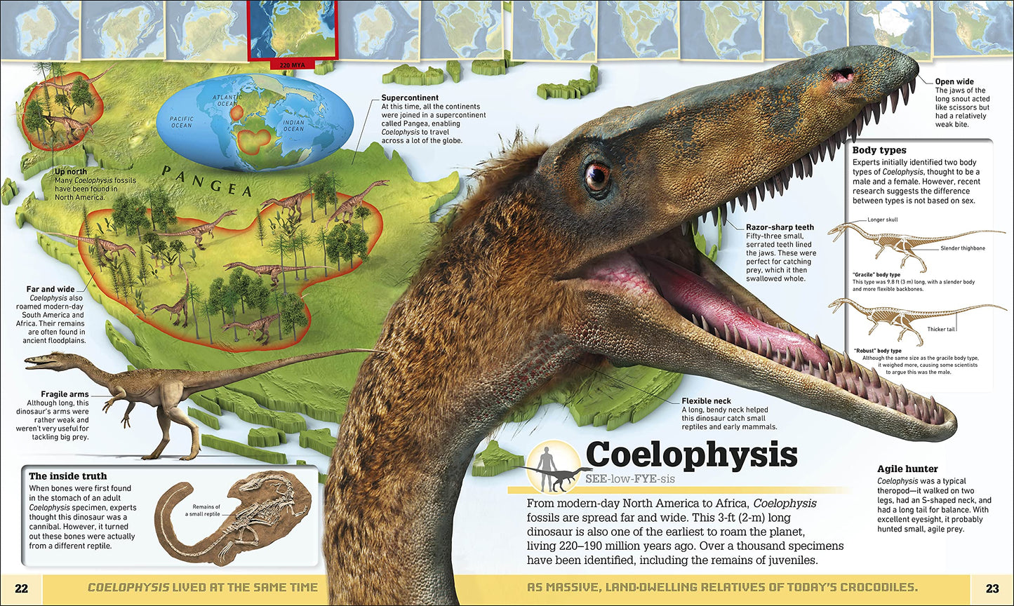 Dinosaur and Other Prehistoric Creatures Atlas: The Prehistoric World as You've Never Seen It Before (DK Where on Earth? Atlases)
