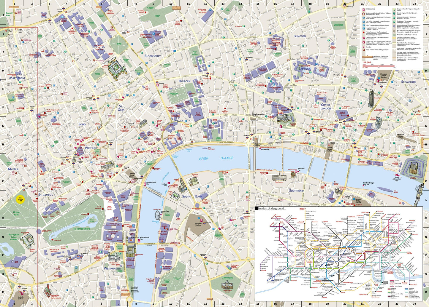 London Map (National Geographic Destination City Map)