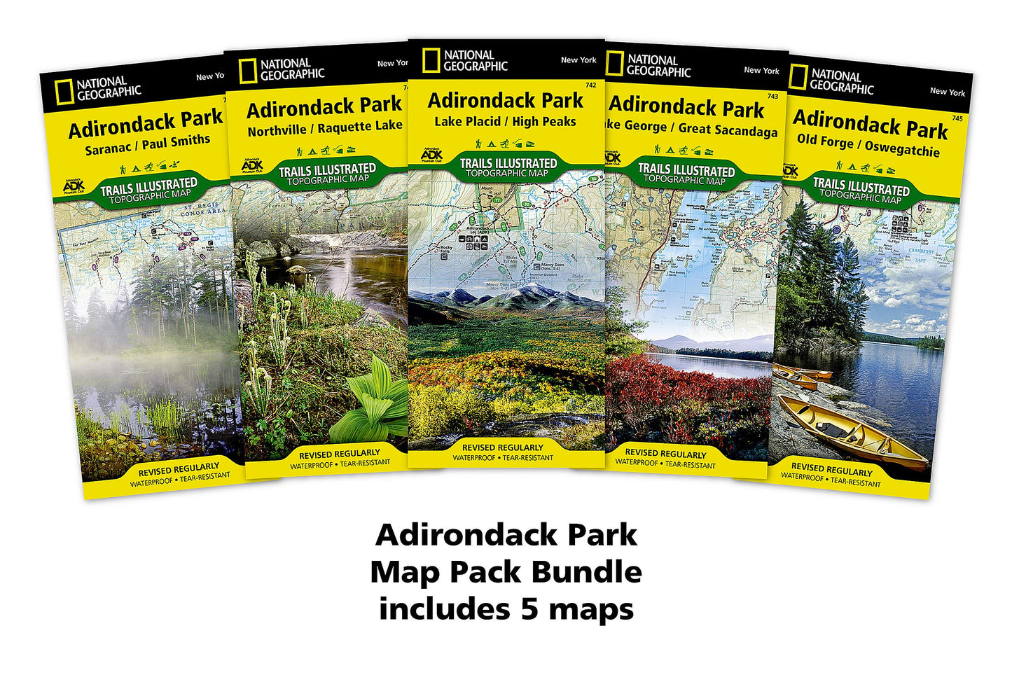 Adirondack Park [Map Pack Bundle] (National Geographic Trails Illustrated Map)