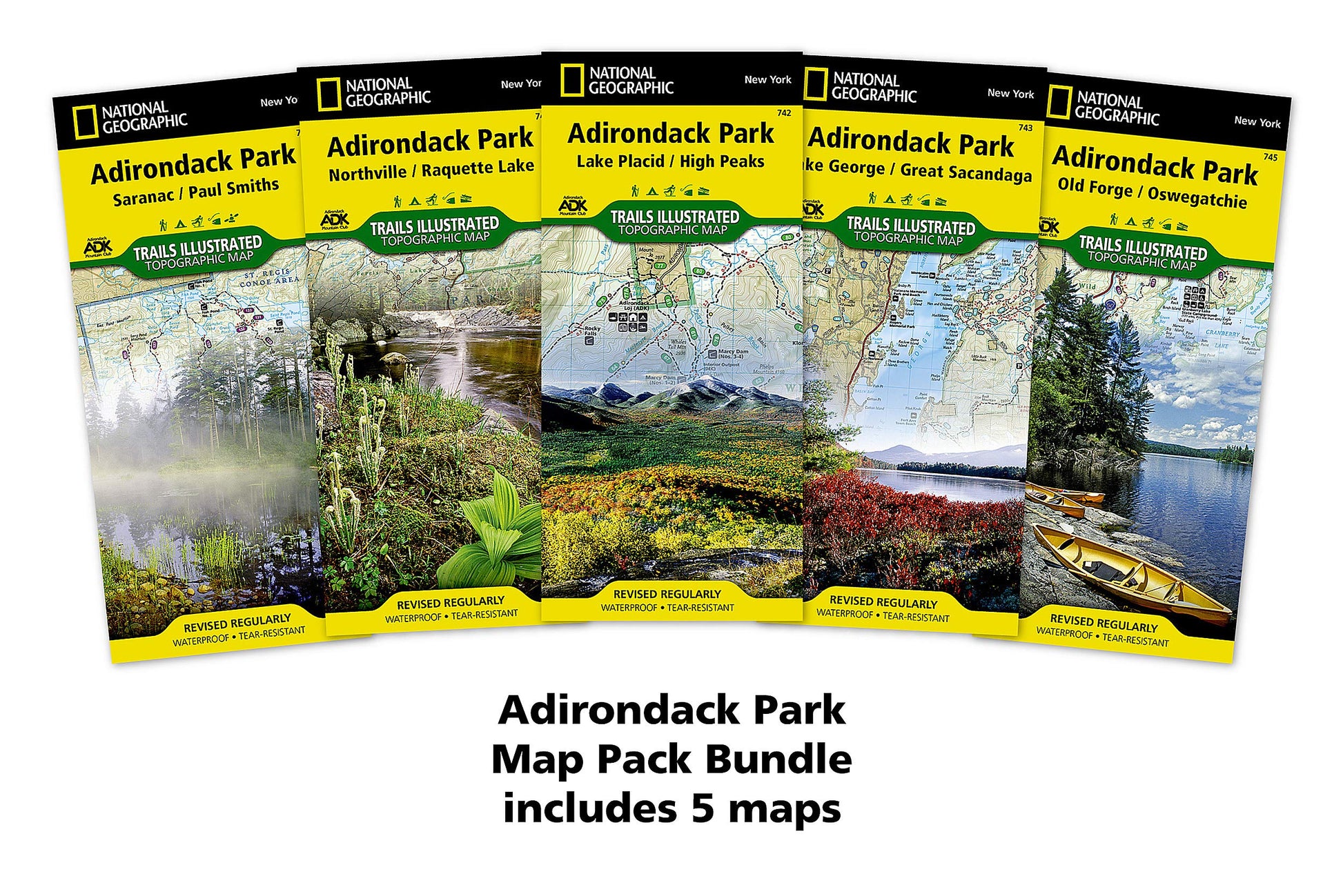 Adirondack Park [Map Pack Bundle] (National Geographic Trails Illustrated Map)