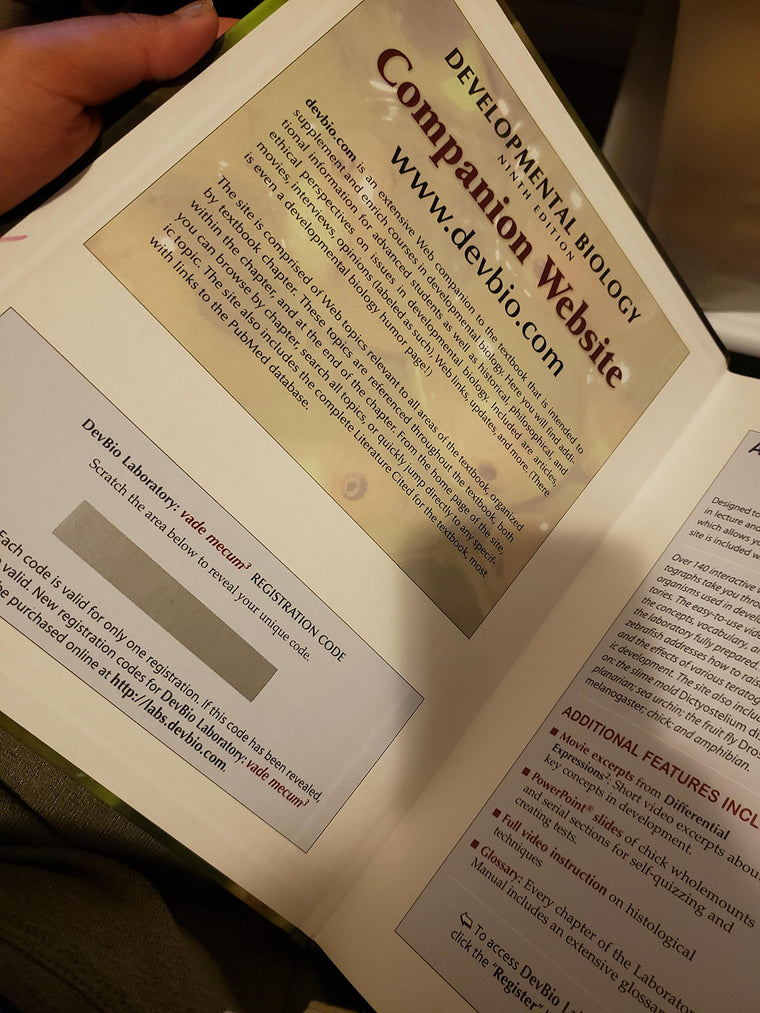 Developmental Biology — back cover
