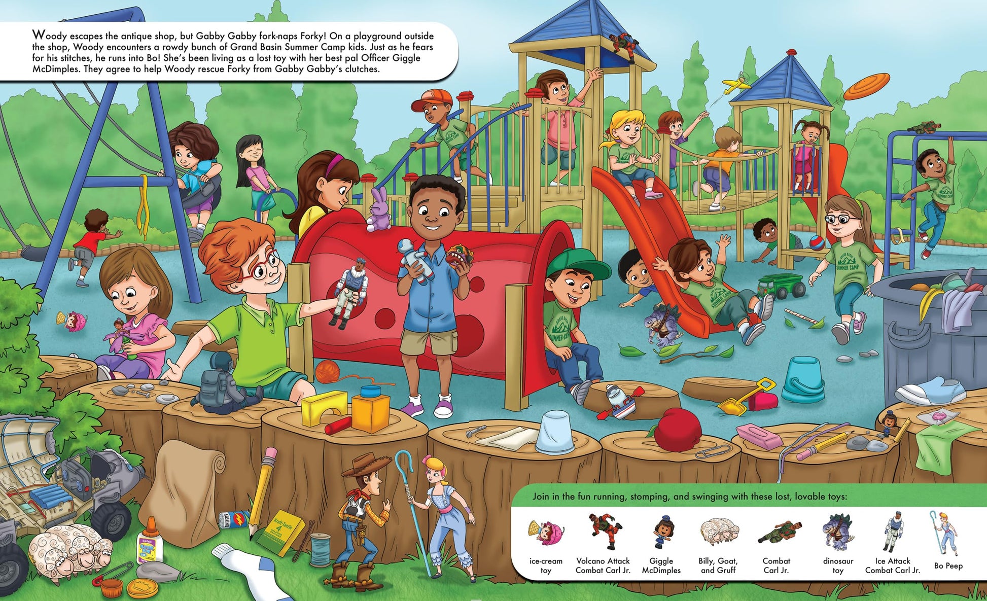 Disney Pixar Toy Story 4 Woody, Buzz Lightyear, Bo Peep, and More! - Look and Find Activity Book - PI Kids