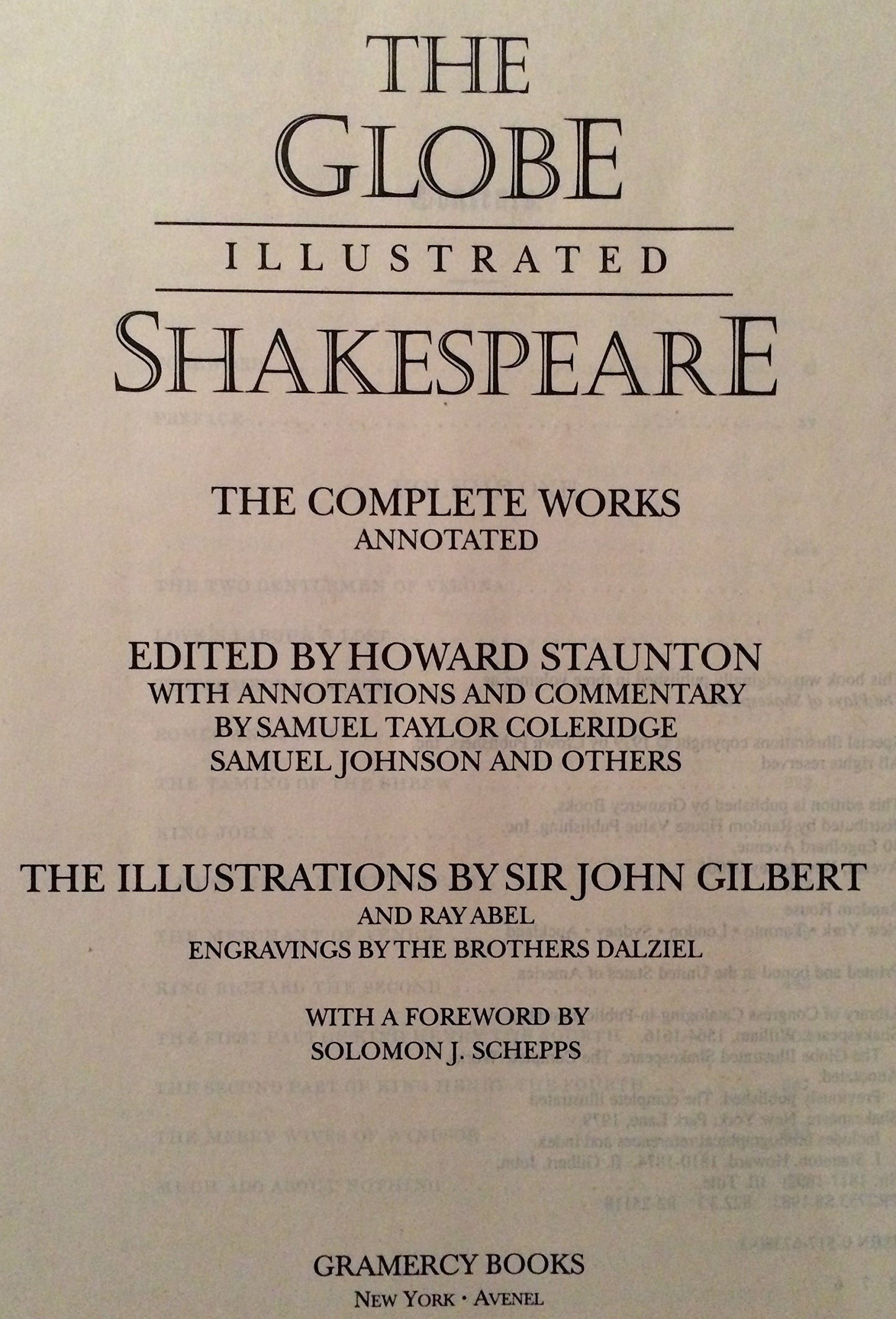 The Globe Illustrated Shakespeare: The Complete Works Annota