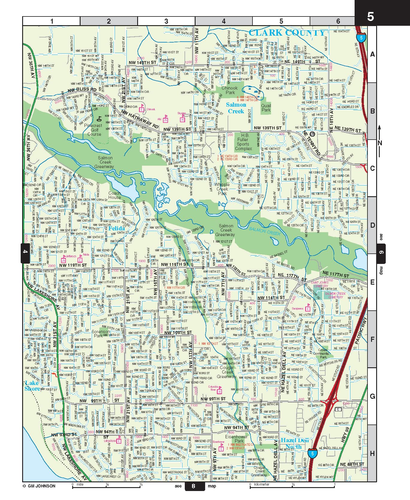 Portland, Oregon Street Map Book / Atlas