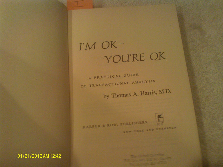 I'm Ok, You're Ok