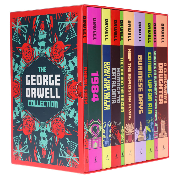 The Greatest Works of George Orwell 10 Books Set (Homage to Catalonia, Burmese Days, 1984, Animal Farm, A Clergymans Daughter, Down and Out in Paris ... more) (The Complete George Orwell Collection)
