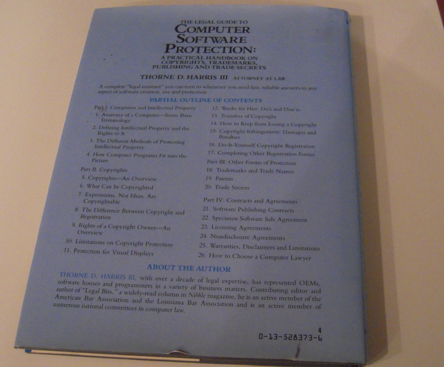 The Legal Guide to Computer Software Protection: A Practical