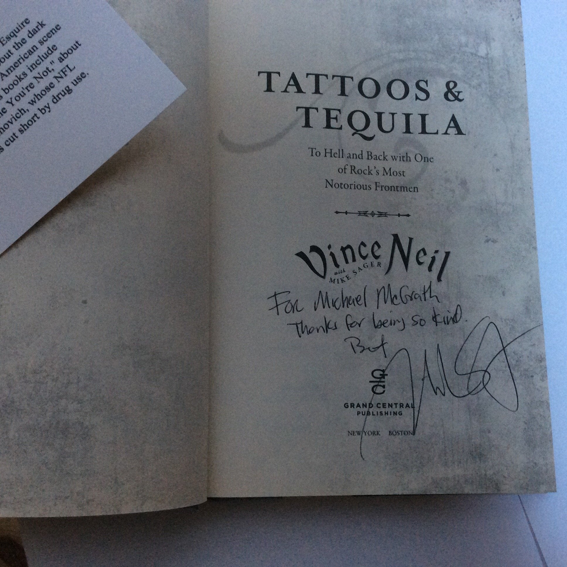 Tattoos & Tequila: To Hell and Back with One of Rock's Most Notorious Frontmen