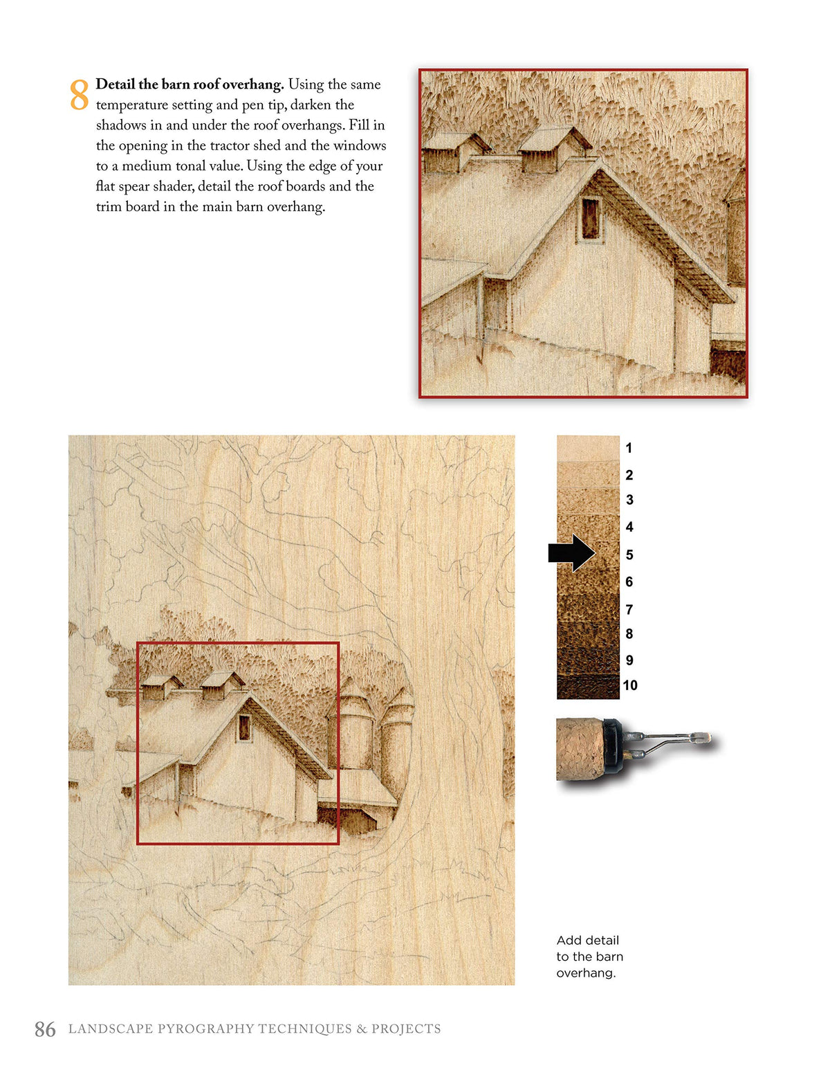 Landscape Pyrography Techniques & Projects: A Beginner's Guide to Burning by Layer for Beautiful Results (Fox Chapel Publishing) Woodburning Textured, Lifelike Scenes in Layers, with Lora S. Irish