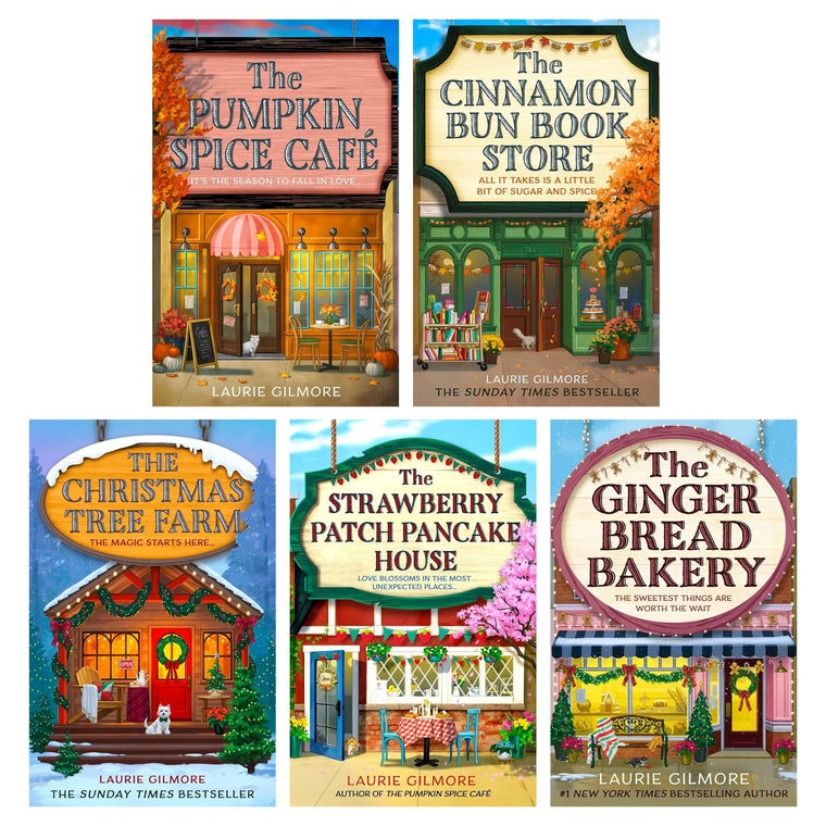 Dream Harbor Series 5 Book Collection Set - The Pumpkin Spice Café, The Cinnamon Bun Bookstore, The Christmas Tree Farm, The Strawberry Patch Pancake House and The Gingerbread Bakery
