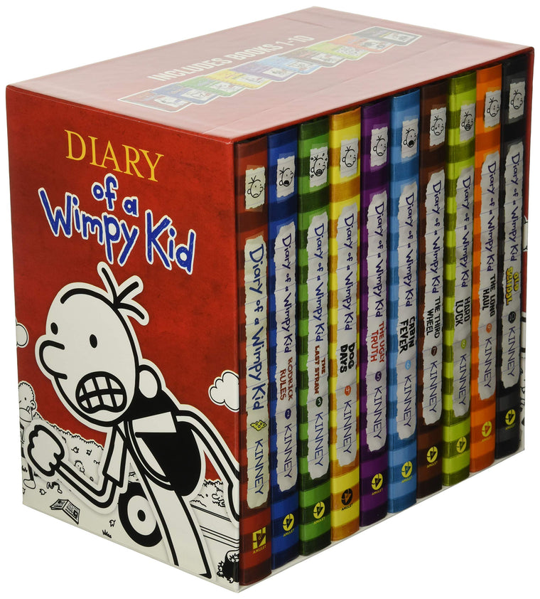 Diary of a Wimpy Kid Box of Books 1-10 Hardcover Gift Set — back cover