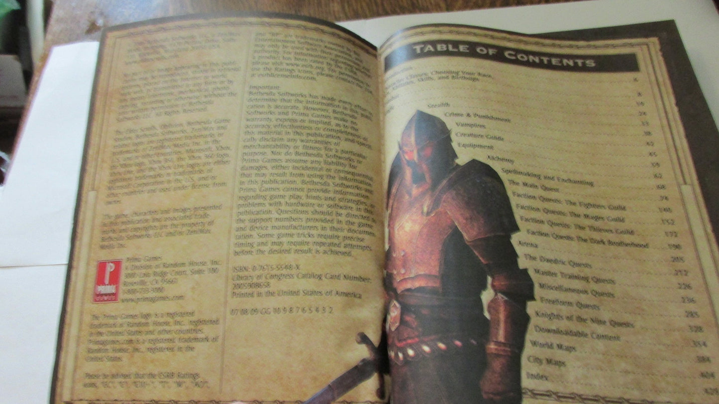The Elder Scrolls IV Oblivion Official Game Guide, Covers All