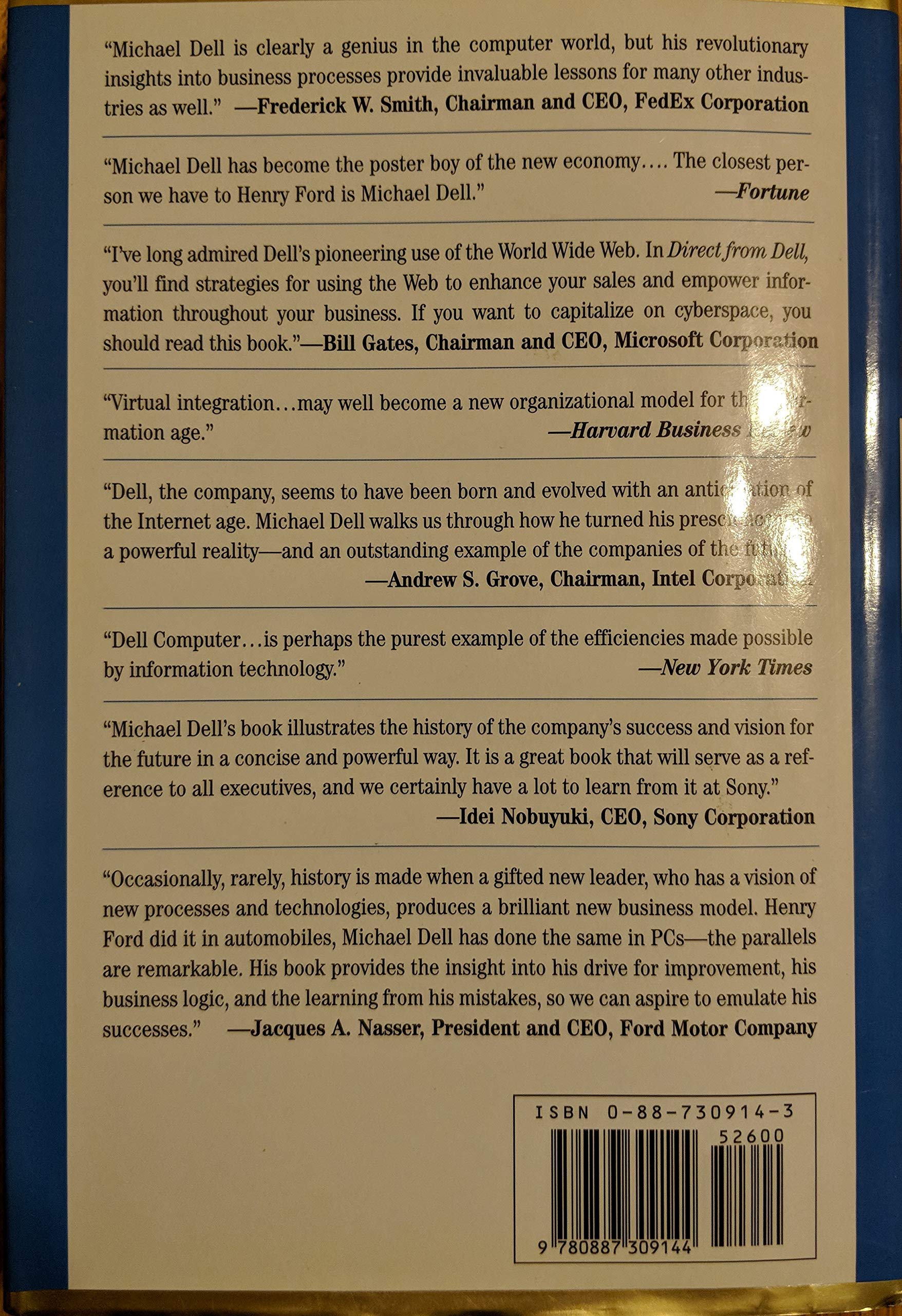 Direct From Dell: Strategies That Revolutionized an Industry