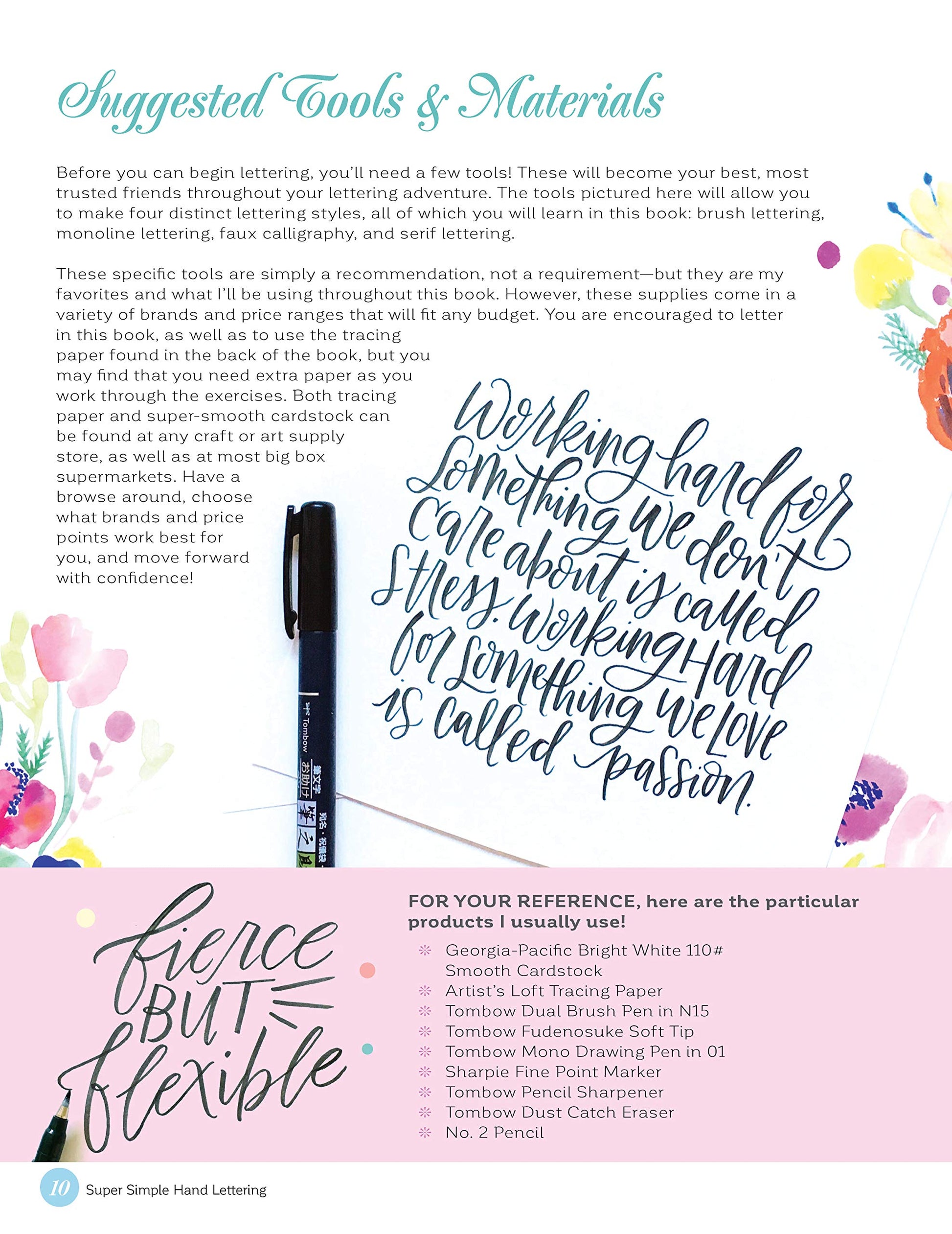 Super Simple Hand Lettering: 20 Traceable Alphabets, Easy Projects, Practice Sheets & More! (Design Originals) Includes Technique Guides, Skill-Building Exercises, Art Prints, & Vellum Tracing Paper