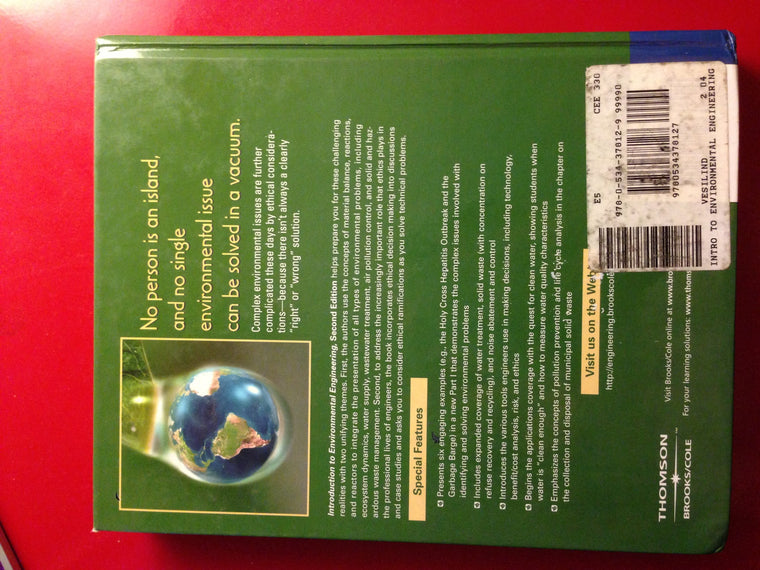 Introduction to Environmental Engineering — back cover
