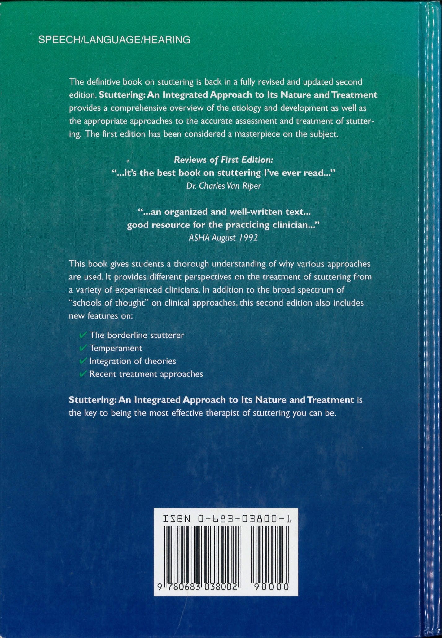 Stuttering: An Integrated Approach to Its Nature and Treatment