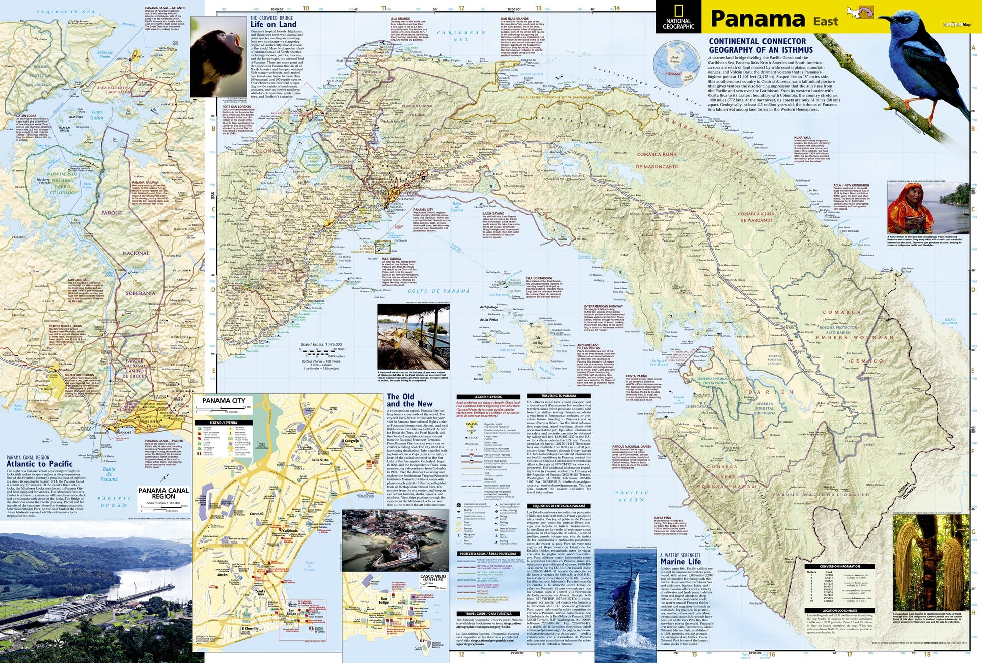 Panama Map (National Geographic Adventure Map, 3101)