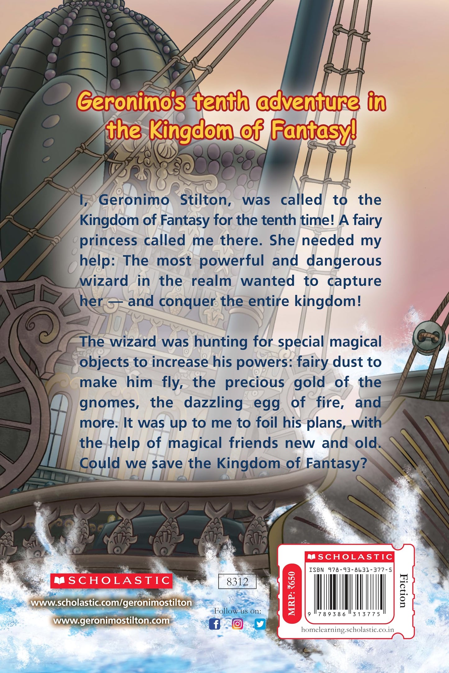 The Ship of Secrets (Geronimo Stilton and the Kingdom of Fantasy #10) [Hardcover] Scholastic