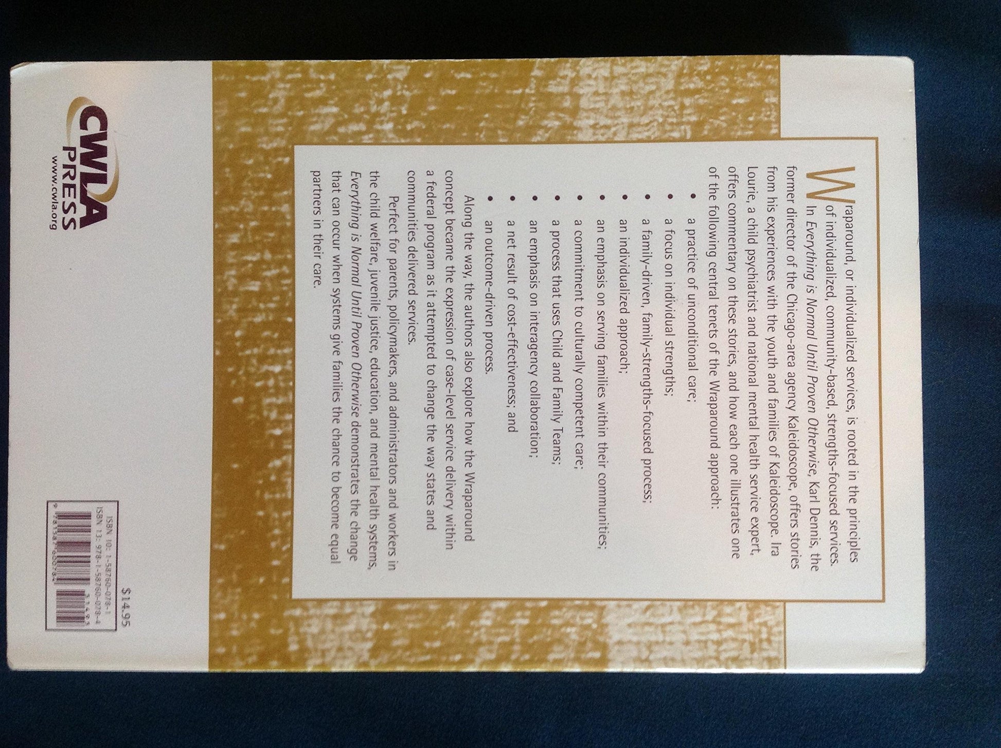 Everything Is Normal Until Proven Otherwise: A Book About Wraparound Services