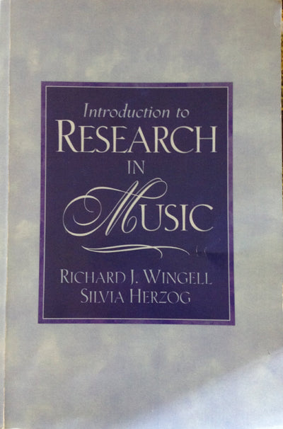 Introduction to Research in Music