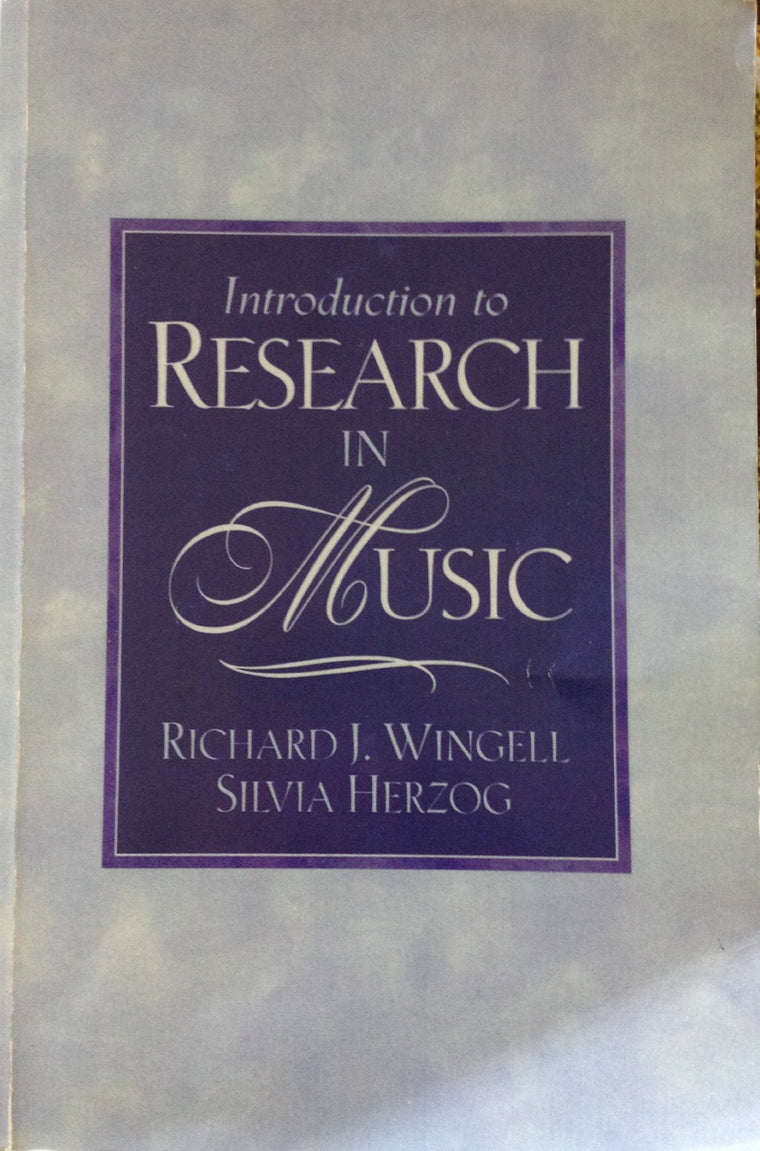 Introduction to Research in Music