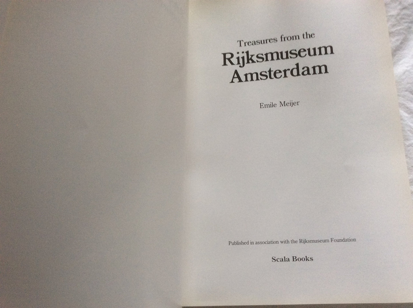 Treasures from the Rijksmuseum, Amsterdam by Meijer, Emile