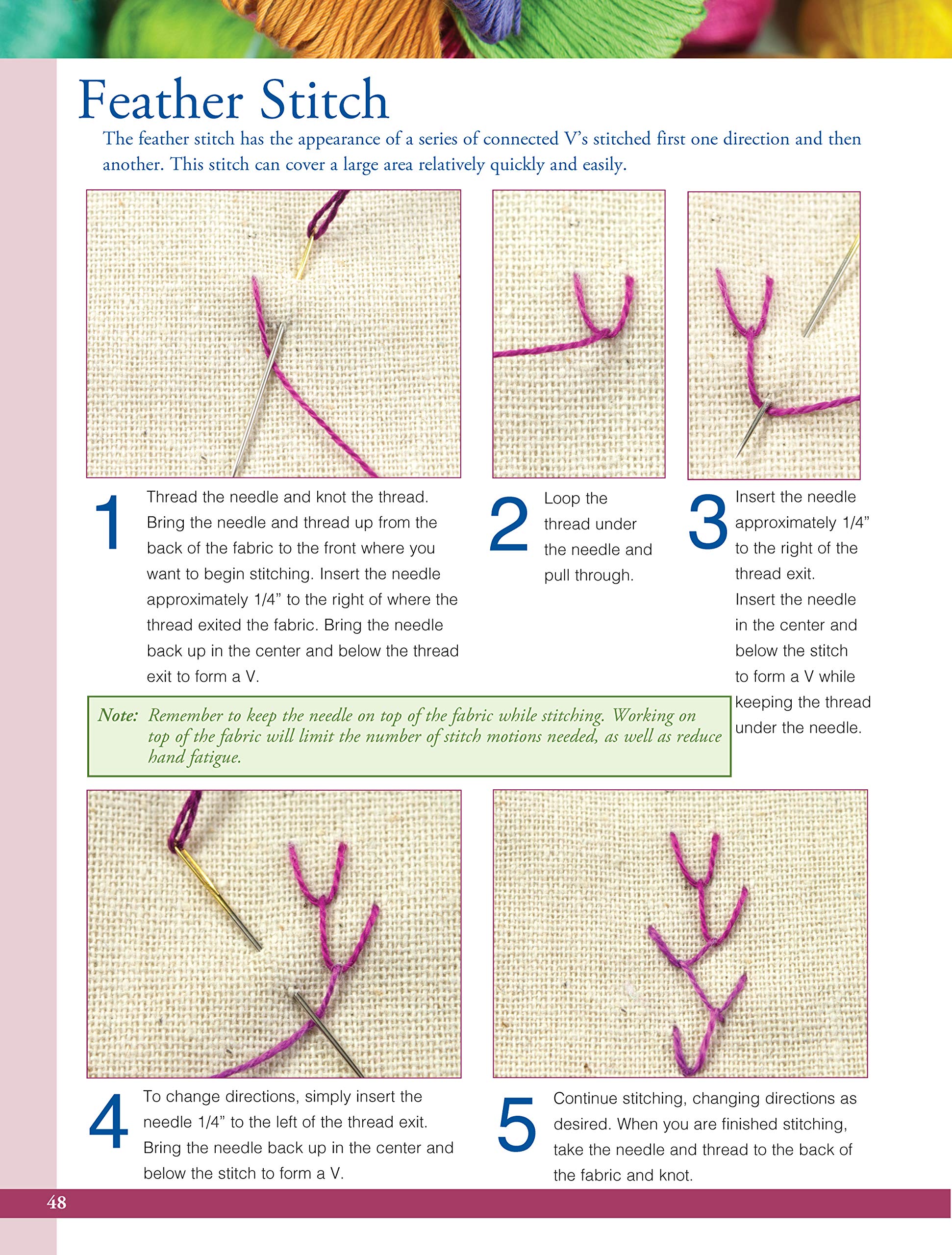Modern Hand Stitching: Dozens of Stitches with Creative Free-Form Variations (Landauer) 35+ Essential Hand Embroidery Stitches with Step-by-Step Instructions, Variations, and Stitch Sampler Techniques