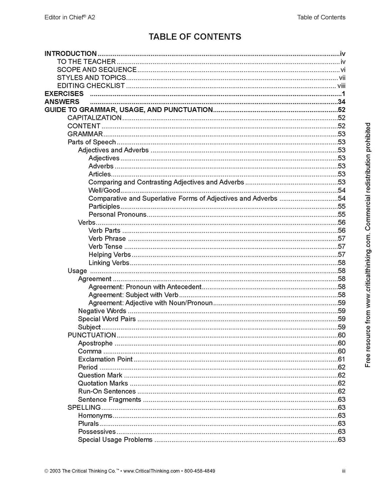 Editor in Chief A2 — back cover