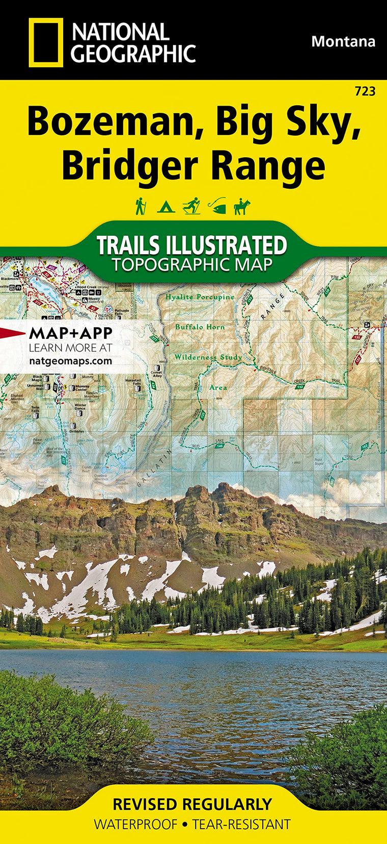 Bozeman, Big Sky, Bridger Range Map (National Geographic Trails Illustrated Map, 723)