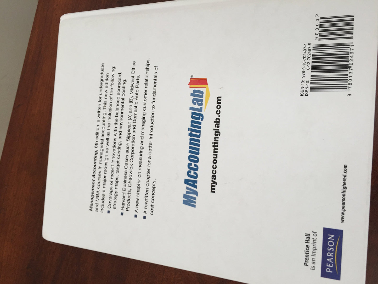Management Accounting: Information for Decision-Making and Strategy Execution (6th Edition)