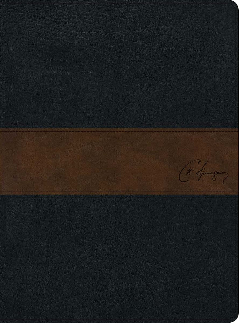 RVR 1960 Biblia de estudio Spurgeon, negro/marrn smil piel (Spanish Edition)