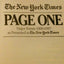 The New York Times Page One: Major Events 1900-1997 As Prese