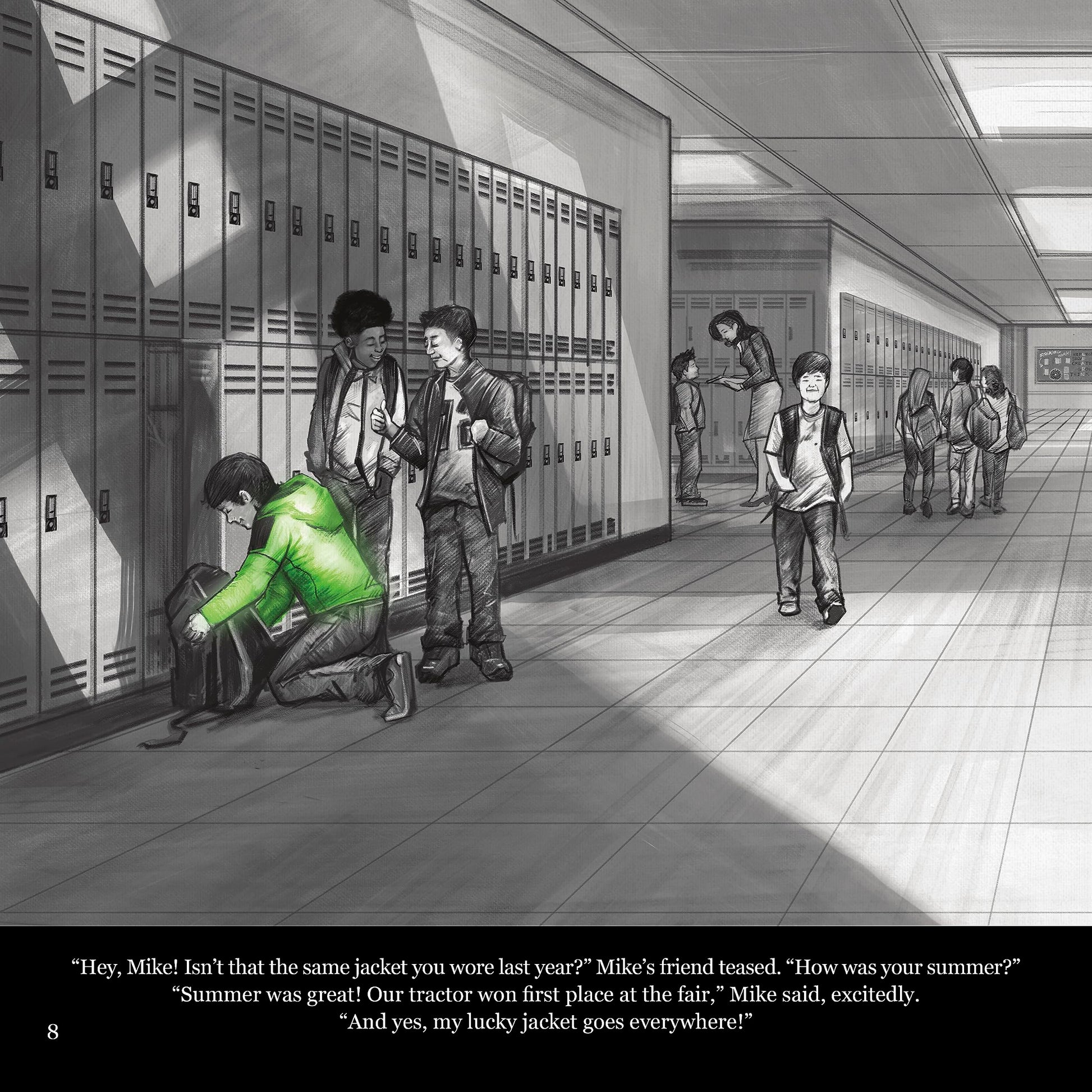The Little Green Jacket- Award-Winning Story about a Simple Act of Giving Can Change Lives. Donations, Recycling, and Community