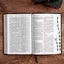 KJV Large Print Personal Size Reference Bible, Charcoal LeatherTouch Crown of Thorns, Indexed, KJV Holy Bible, Red Letter, Pure Cambridge Text, Presentation Page, Cross-References, Full-Color Maps