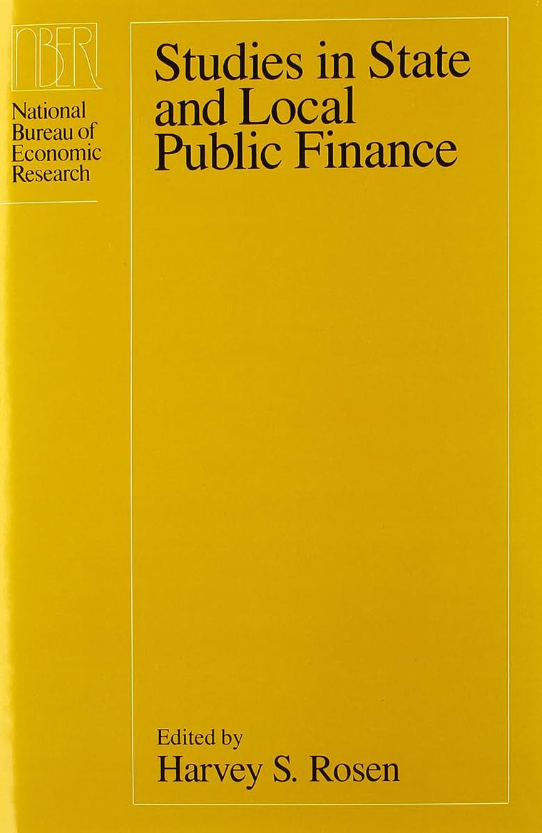 Studies in State and Local Public Finance (National Bureau of Economic Research Project Report)