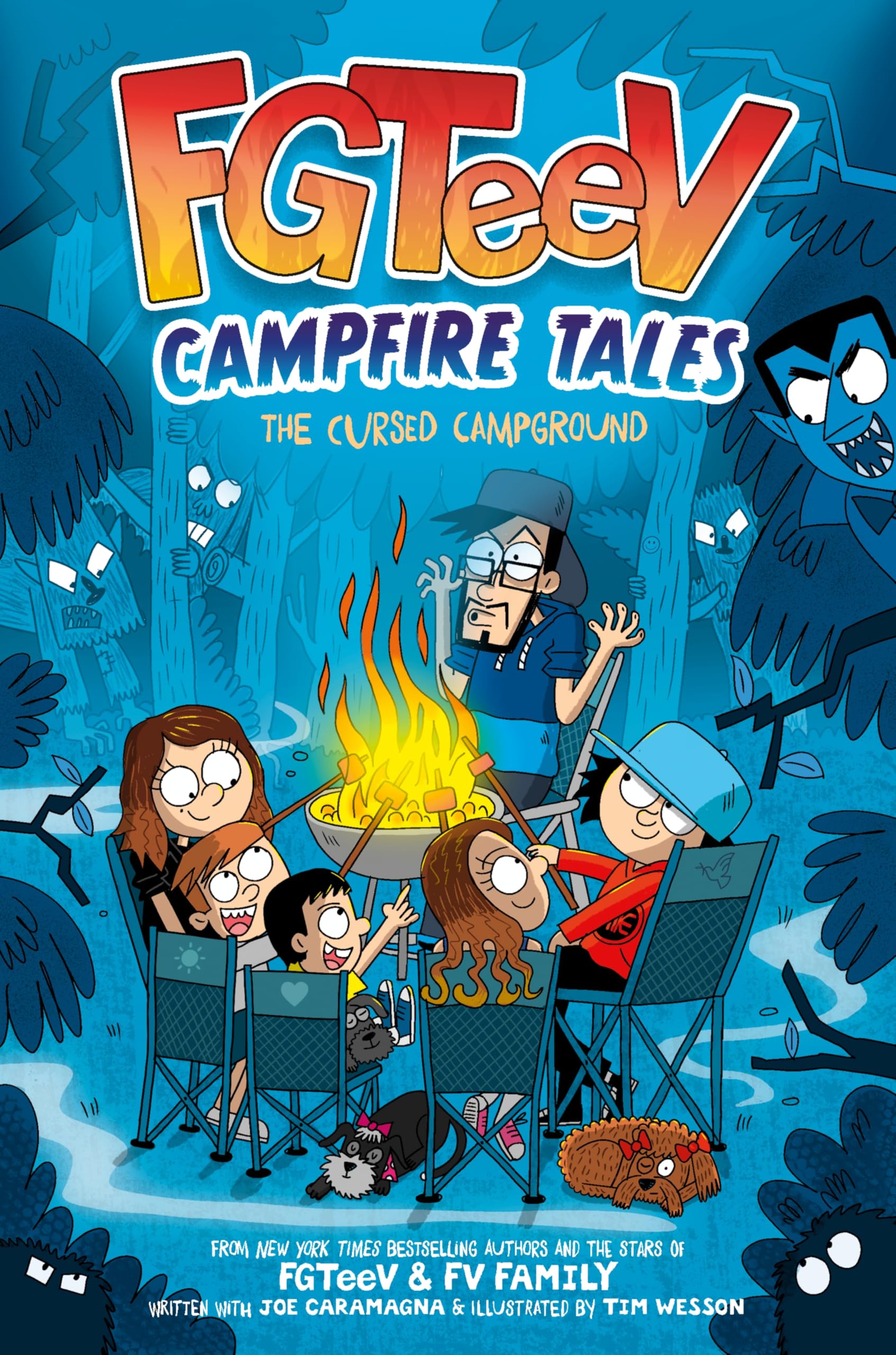 FGTeeV Campfire Tales #1: The Cursed Campground: An Illustrated Middle Grade Mystery About Spooky Monsters and Camping for Kids (Ages 8-12)